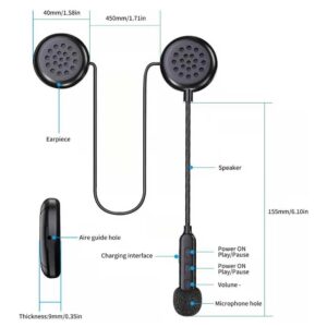 Auriculares Impermeables Bluetooth para Casco